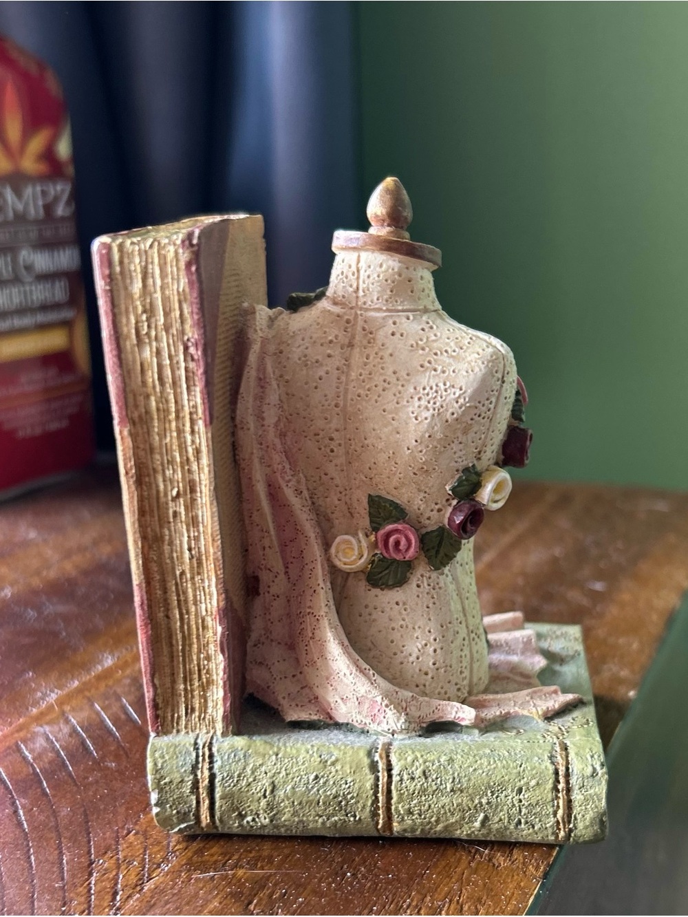 Vintage Seamstress Mannequin Floral Draped Material Bookend - Picture 4 of 9